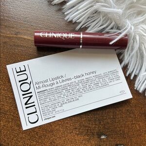 Clinique Almost Lipstick in Black Honey Sample Travel Size NEW